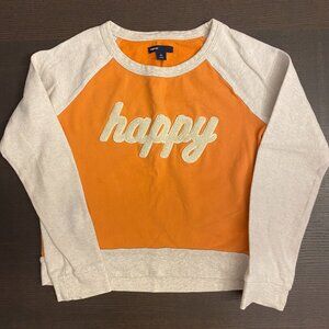Girls GAP "Happy" Sweatshirt - Size Large (10)